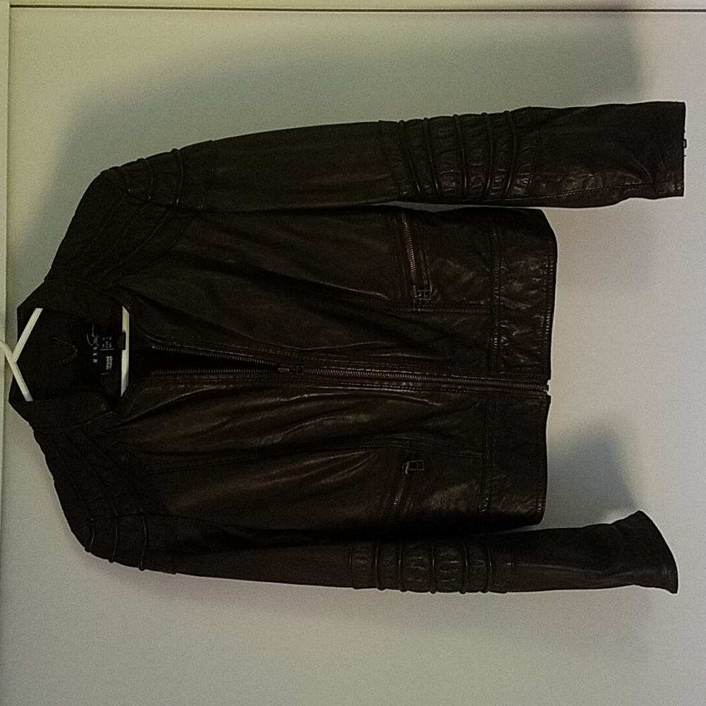 Genuine Leather Jacket Brown M/L